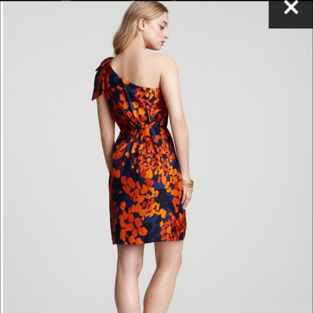 Milly New York One Shoulder Silk Dress - Picture 2 of 8